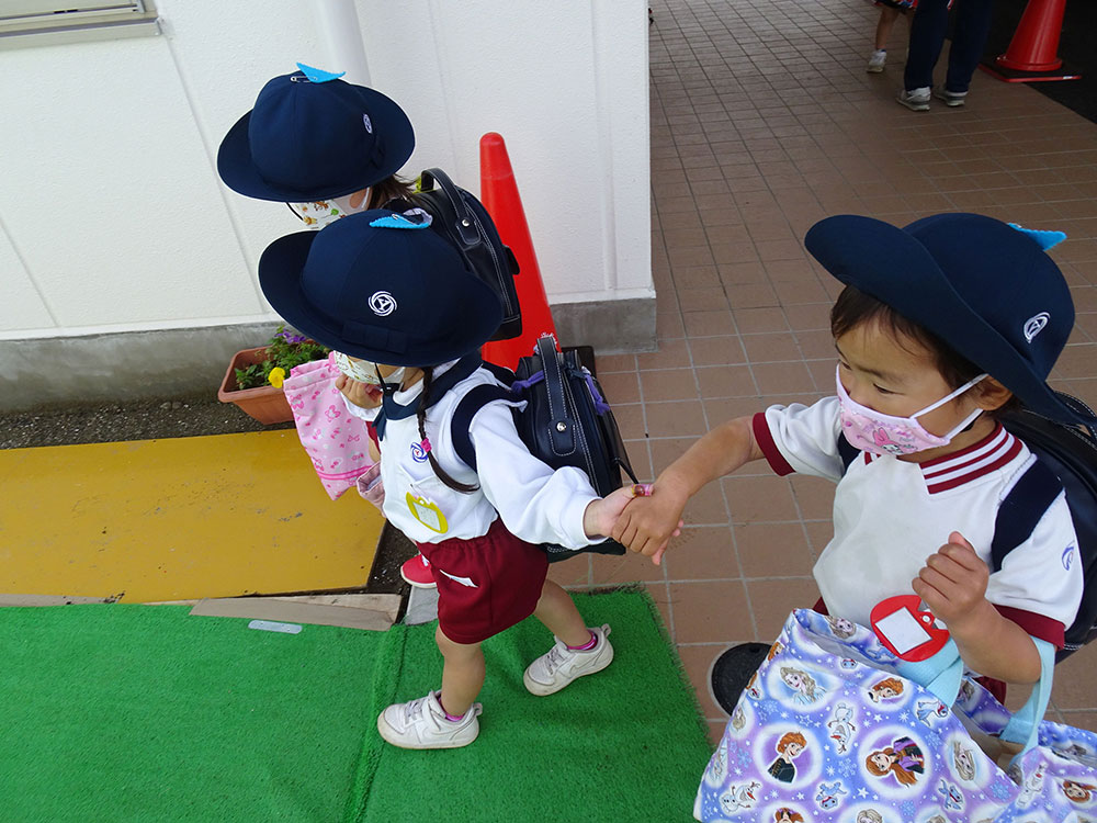 登園写真